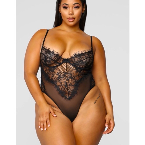 Laced Black Teddy - Picture 1 of 4